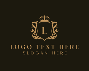 Elegant - Royal Shield Crown logo design
