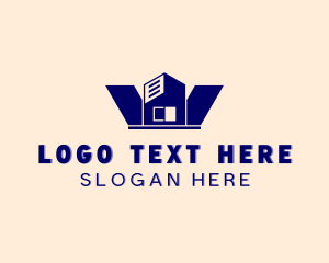 Store Room - Structure Facility Warehouse logo design
