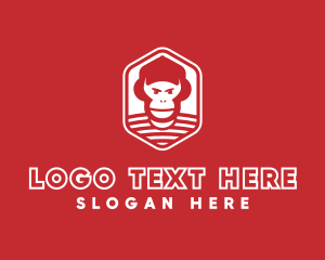 Polygon - Monkey Ape Chimp logo design