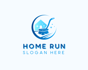 Home Cleaning Brush logo design