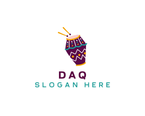 Workshop - Musical African Drum logo design