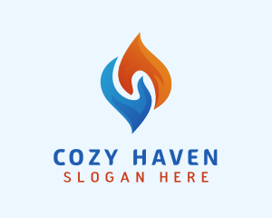 Warm - Warm & Cold Temperature logo design