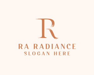 Cosmetics Letter R logo design