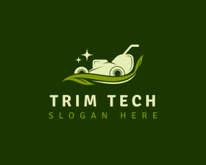 Trimmer - Lawn Mower Landscaping Tool logo design