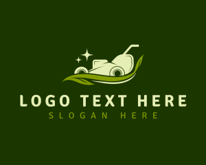 Lawn Mower Landscaping Tool Logo