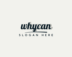 Business Fashion Cursive Wordmark Logo