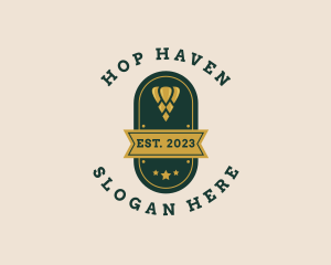 Hop - Beer Hop Brewer logo design