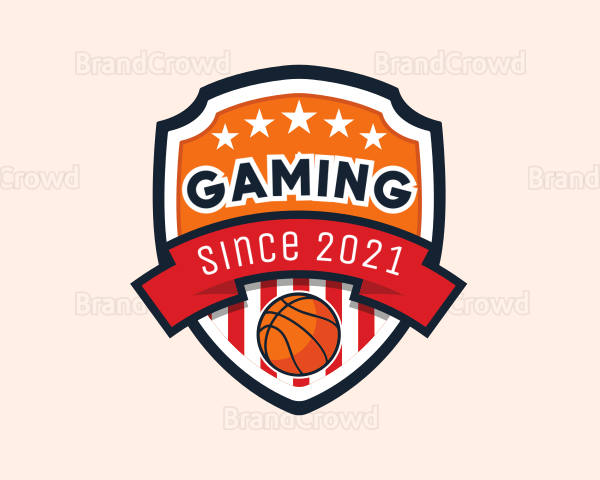 Basketball Shield Tournament Logo