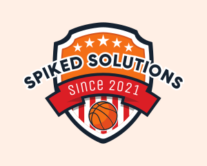 Basketball Shield Tournament logo design