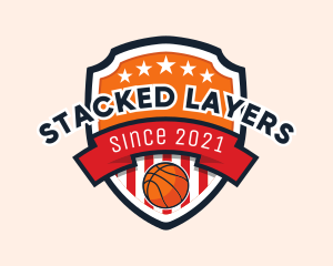 Basketball Shield Tournament logo design