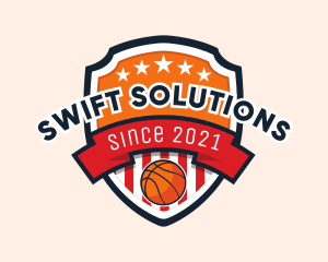 Basketball Shield Tournament logo design