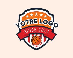 Basketball Shield Tournament logo design