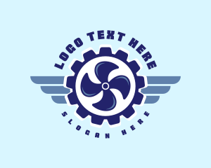 Propeller Gear Wing Logo
