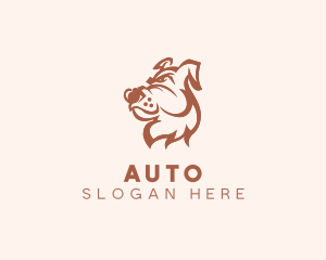 Bulldog Dog Grooming Logo