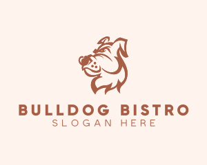 Bulldog - Bulldog Dog Grooming logo design