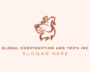 Vet - Bulldog Dog Grooming logo design
