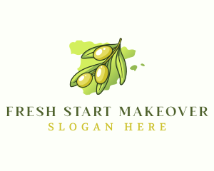 Spain Natural Olive logo design