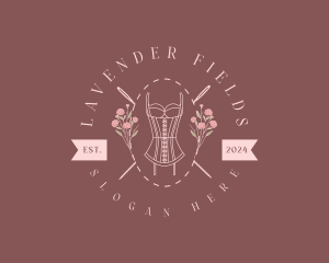 Lavender - Fashion Needle Corset logo design