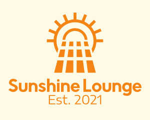 Orange Solar Panel  logo design