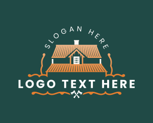 Tradesman - Cabin Roofing Maintenance logo design