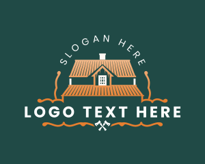 Axe - Cabin Roofing Maintenance logo design