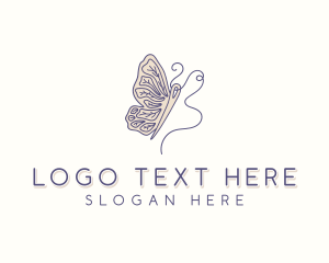 Thread - Butterfly Needle Tailoring logo design