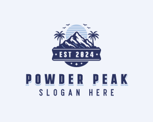 Mountain Summit Peak logo design