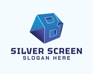 Game Streaming - 3D Hexagon Letter B logo design