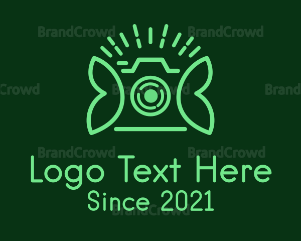 Green Photography Camera Logo