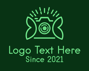 Outdoor Photographer - Green Photography Camera logo design