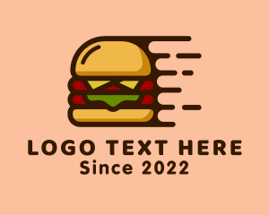 Food Cart - Burger Fast Food logo design