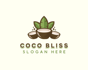 Coconut - Tropical Organic Coconut logo design