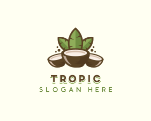 Tropical Organic Coconut logo design