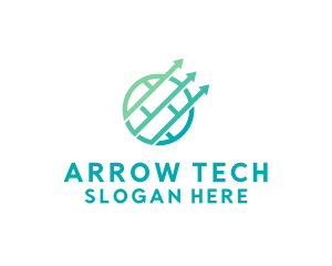 Industrial Arrow Finance Marketing  logo design