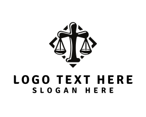 Legal Services - Cross Scale Justice logo design