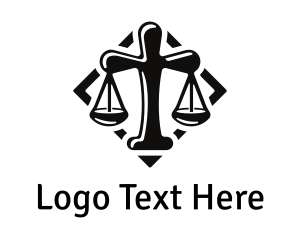 Liberty - Black Cross Scale logo design