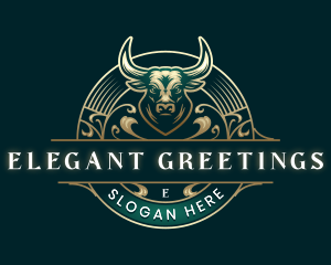 Elegant Bull Bison Ranch logo design