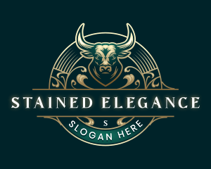 Elegant Bull Bison Ranch logo design