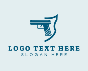 Self Defense - Firearm Gun Weapon logo design