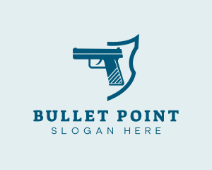 Gun - Firearm Gun Weapon logo design