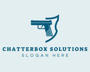 Firearm Gun Weapon logo design