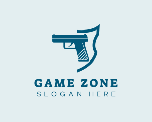 Firearm Gun Weapon logo design