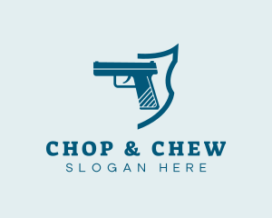 Shooting Gallery - Firearm Gun Weapon logo design