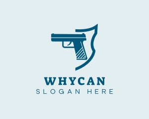 Taser - Firearm Gun Weapon logo design