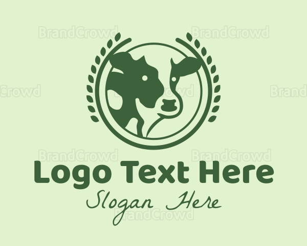 Farm Cattle Badge Logo