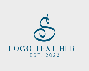 Salon - Event Calligraphy Letter S logo design