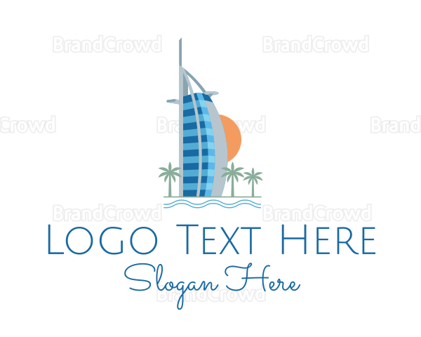 Dubai Tower Landmark Logo