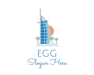 Dubai Tower Landmark Logo