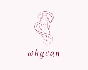 Vulva - Erotic Naked Body logo design