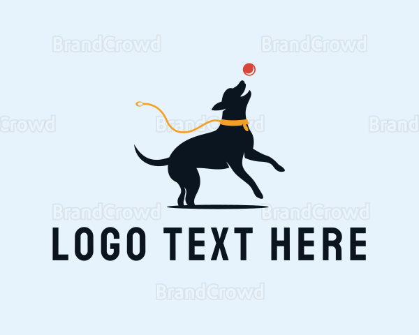 Pet Dog Ball Logo